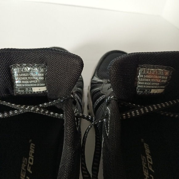 Skechers Black and White Trail Running Sneakers, Women's Size 7.5 - Picture 7 of 9